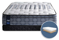 Sealy Posturepedic Performance Plus Lindfield Firm Euro-Top Low-Profile King Mattress Set