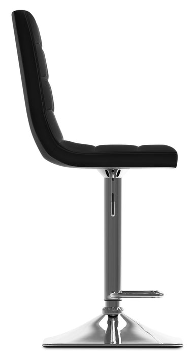 Axel High-Back Adjustable Bar Stool – Black