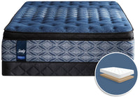 Sealy Posturepedic Plus Mornington Medium Euro Pillow-Top Low-Profile King Mattress Set