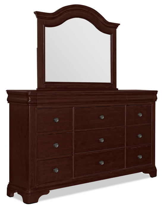 Carmen 7-Piece Queen Bedroom Package – Cherry