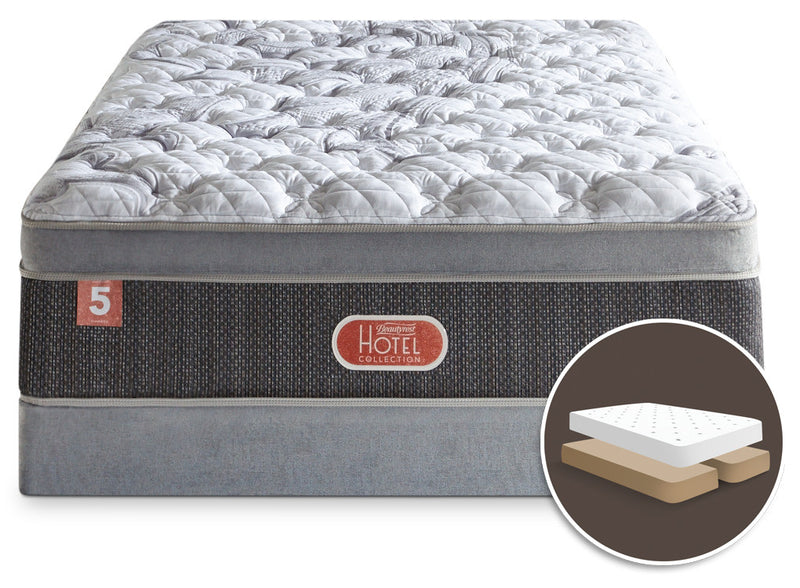 Beautyrest® Hotel Diamond 5 Plush Euro-Top Split Queen Mattress Set