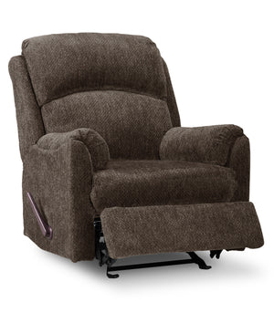 Baron Chenille Glider Recliner - Brown | Fauteuil inclinable coulissant Baron en chenille - brun | BARONBRC