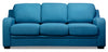 Benson Linen-Look Fabric Sofa - Blue