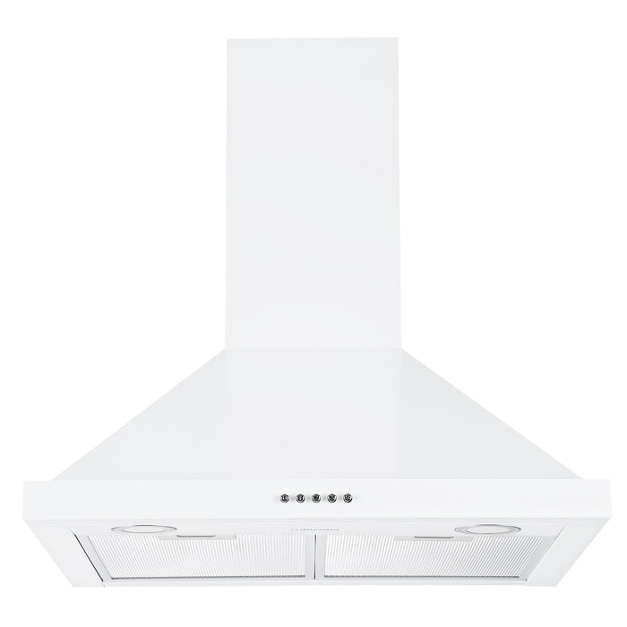 Ancona 24\" Convertible Wall Mount Pyramid Range Hood - AN-1583