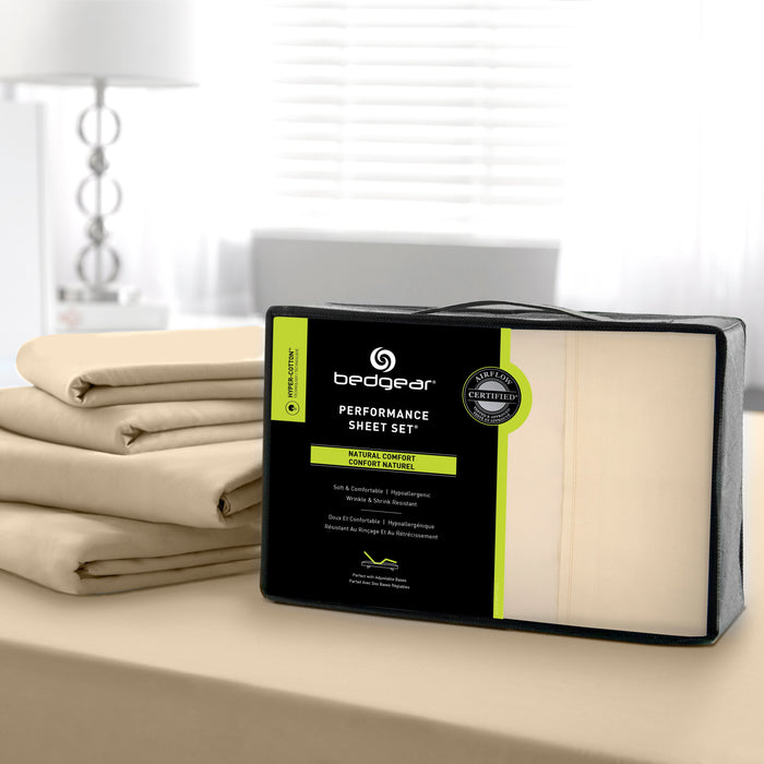 BEDGEAR Hyper-Cotton™ 4-Piece King Sheet Set - Champagne