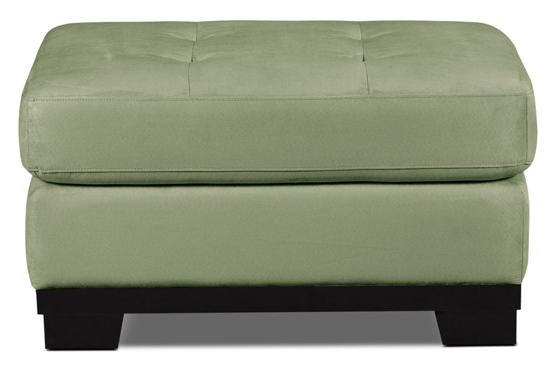 Oakdale Microsuede Ottoman – Pear