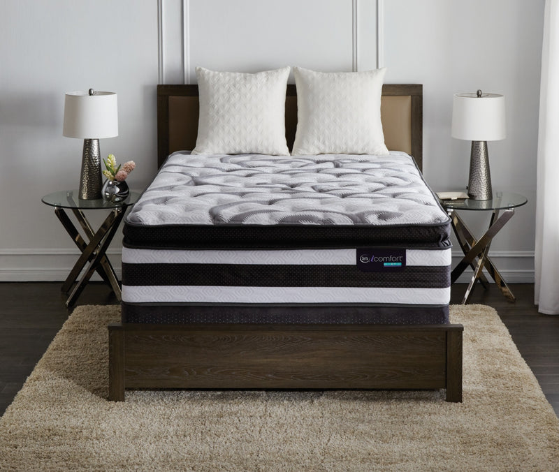 Serta iComfort® Hybrid Manolo Medium Super Pillow-Top King Mattress Set