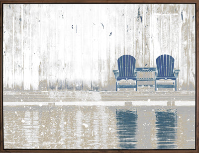 Acrylic Blue Chairs - 32" x 42" 