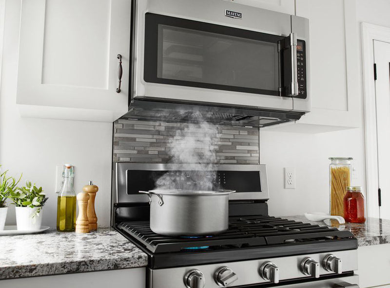 Maytag 1.9 Cu. Ft. Over-the-Range Microwave with 900 Watts Cooking - Fingerprint Resistant Stainless Steel - YMMV6190FZ