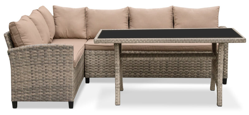 Frankfort 3-Piece Patio Sectional Dining Package