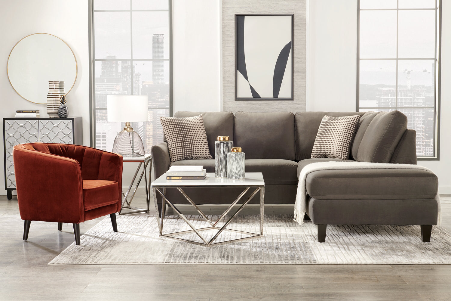 Accent Chair Grey And Orange Sofa Sofa Orange And Grey Accent