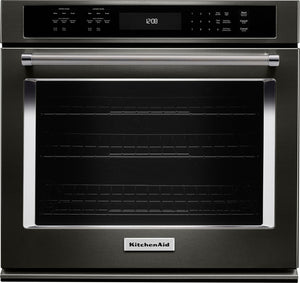 KitchenAid 5.0 Cu. Ft.  Single Wall Oven with Even-Heat™ True Convection – KOSE500EBS
