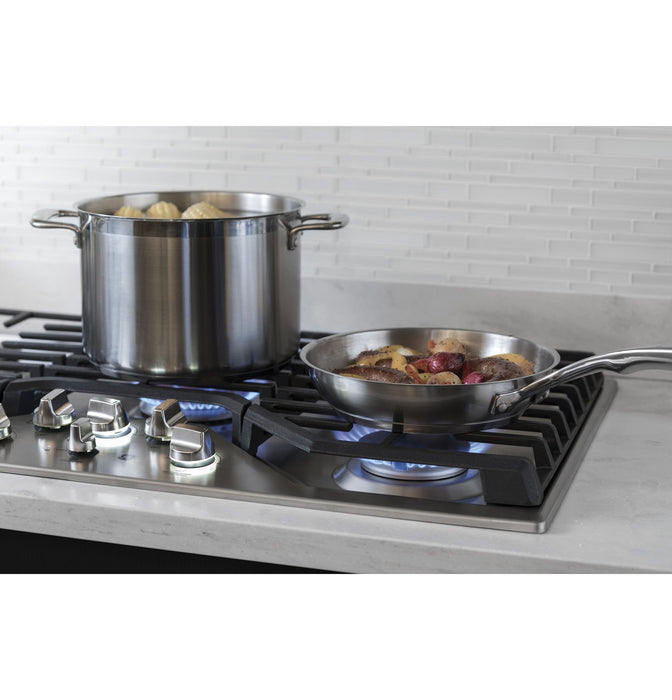 Profile 36\" 5-Element Gas Cooktop - Stainless - PGP9036SLSS