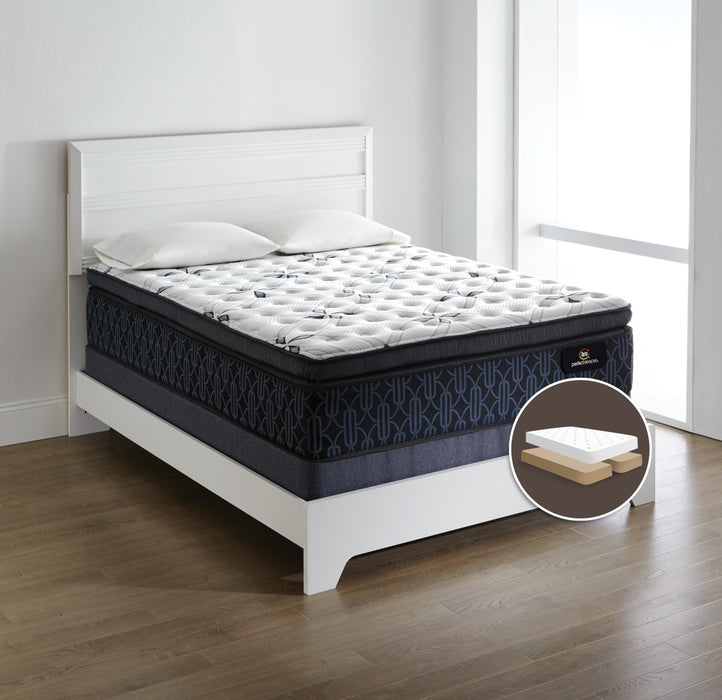 Serta Perfect Sleeper® Mansell Plush Super Pillow-Top Split Queen Mattress Set
