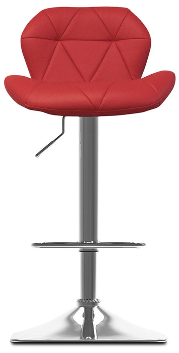Emry Adjustable Bar Stool – Red