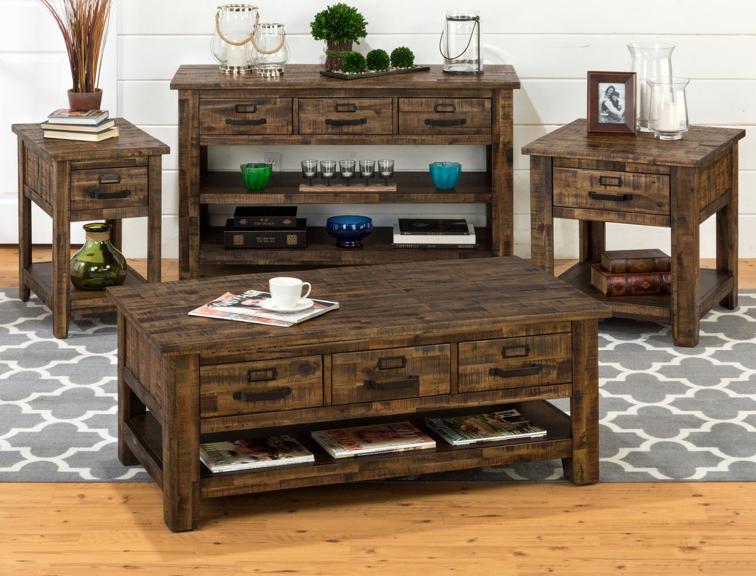 Rustic Sofa Storage Casey 50