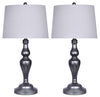 Vintage Metal 2-Piece Table Lamp Set
