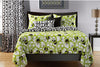 Full Circle Green Reversible 3 Piece Twin Duvet Cover Set