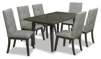 Chelsea 7-Piece Dining Package - Grey Brown