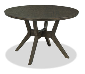 Chelsea Round Dining Table - Grey Brown|Table de salle à manger ronde Chelsea - gris-brun|CHELGRTL