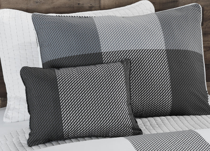 Charlie 4-Piece Full/Queen Comforter Set - Grey