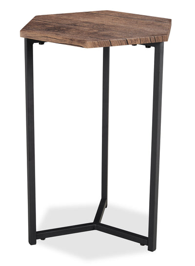 Cleo Chairside Table - Brown   