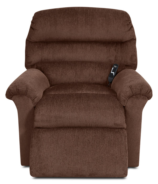 477 Chenille 3-Position Power Lift Chair – Walnut