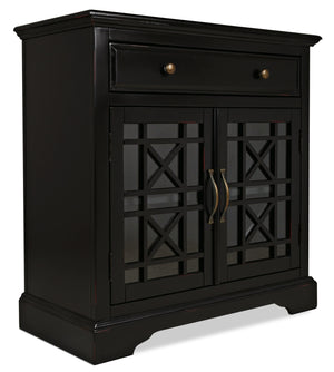 Marseille Accent Cabinet – Black|Armoire décorative Marseille - noire|MARBKACC