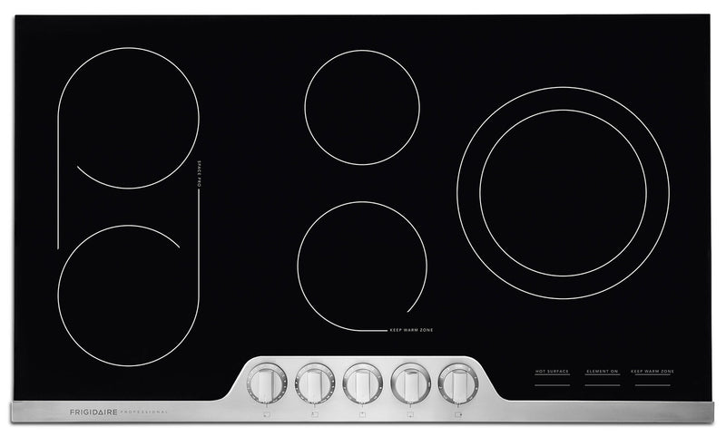 Frigidaire Professional 36\" 5-Element Electric Cooktop - Stainless Steel - FPEC3677RF