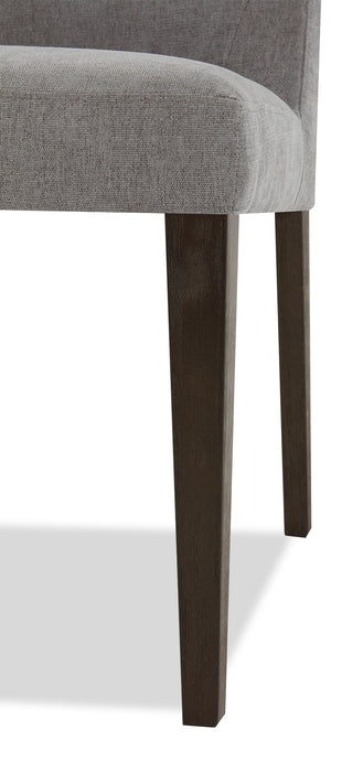 Cora Dining Chair with Polyester Fabric - Grey