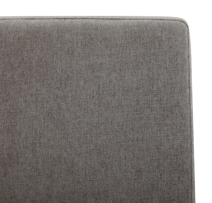 Cora Dining Chair with Polyester Fabric - Grey