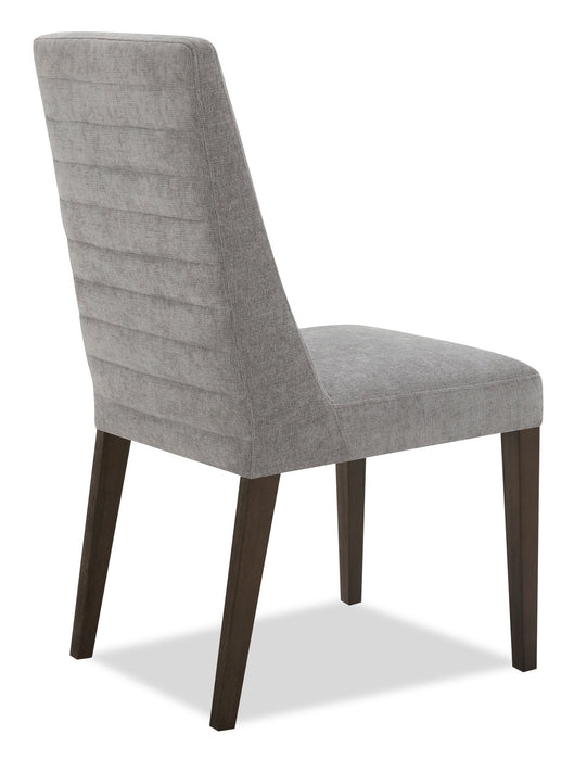 Cora Dining Chair with Polyester Fabric - Grey