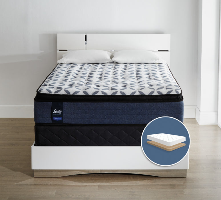 Sealy Posturepedic Kingsmill Pillow-Top Plush Low-Profile King Mattress Set