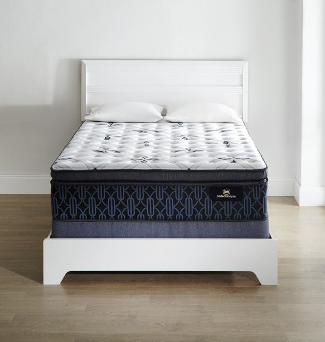 Serta Perfect Sleeper® Mansell Plush Super Pillow-Top Low-Profile Split Queen Mattress Set