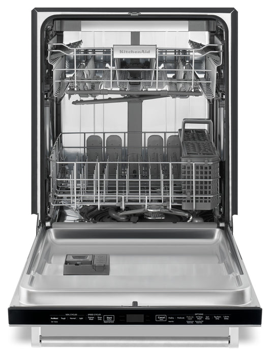 KitchenAid Built-In Top-Control Dishwasher with Dynamic Wash Arms – KDTM404EBS