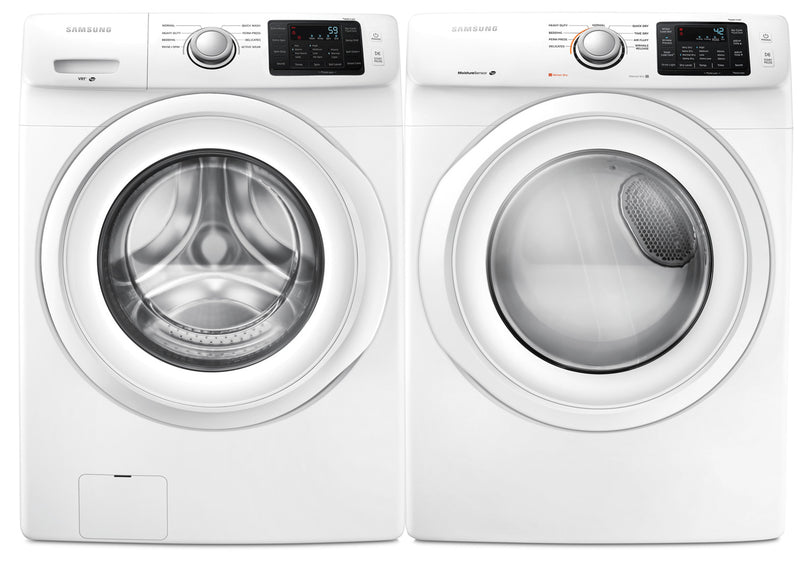 Samsung 5.2 Cu. Ft. Front-Load Washer and 7.5 Cu. Ft. Electric Dryer