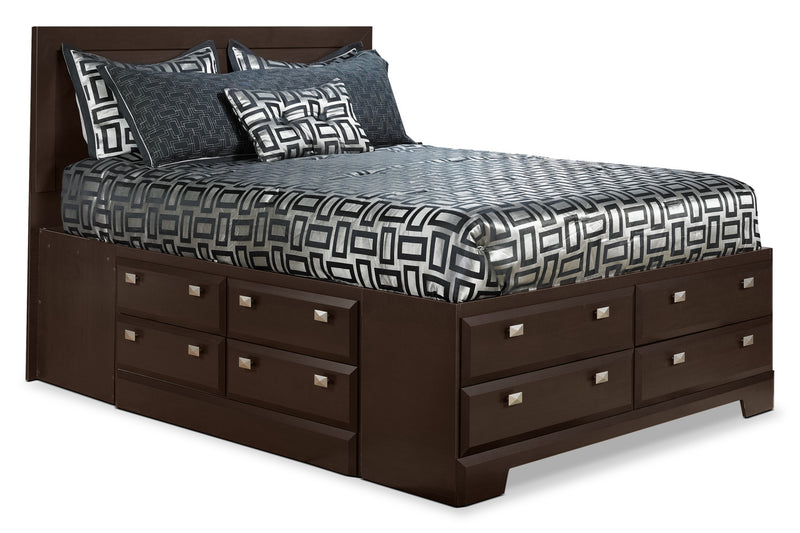 Yorkdale 6-Piece Full Storage Bedroom Package with 2 Nightstands