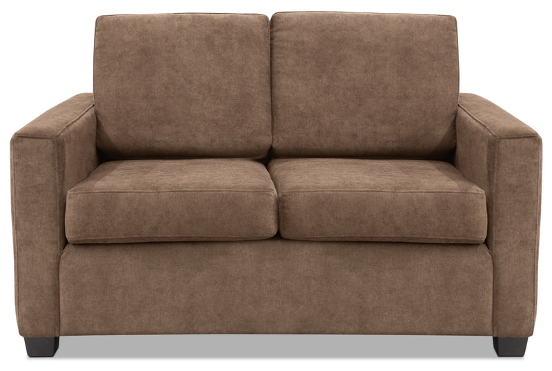 Becca Chenille Loveseat – Cappuccino