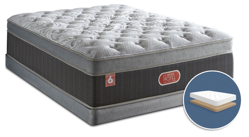 Beautyrest® Hotel Diamond 6 Plush Ultra Euro-Top Low-Profile Full Mattress Set