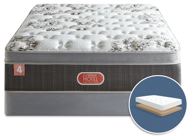 Beautyrest® Hotel Diamond 4 Medium Euro-Top Low-Profile Queen Mattress Set