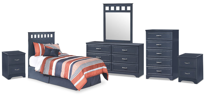 Leo 6-Piece Twin Panel Headboard Package