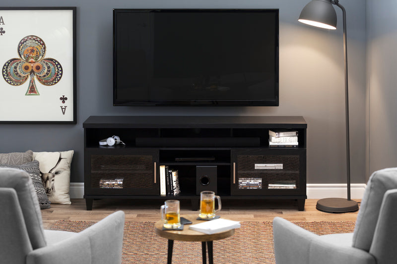 Adrian 70\" TV Stand - Black Oak