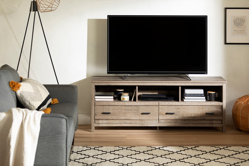 Exhibit 60\" TV Stand - Weathered Oak
