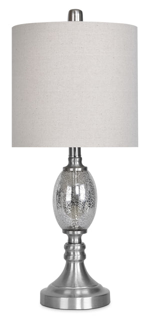 Mercury Glass Brushed Nickel Table Lamp|Lampes de table en nickel brossé et verre de mercure|GT9093TL