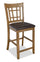 ["Dena Counter-Height Dining Chair with Vegan-Leather Fabric - Oak Brown"]