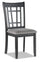 ["Dena Dining Chair with Vegan-Leather Fabric - Grey"]
