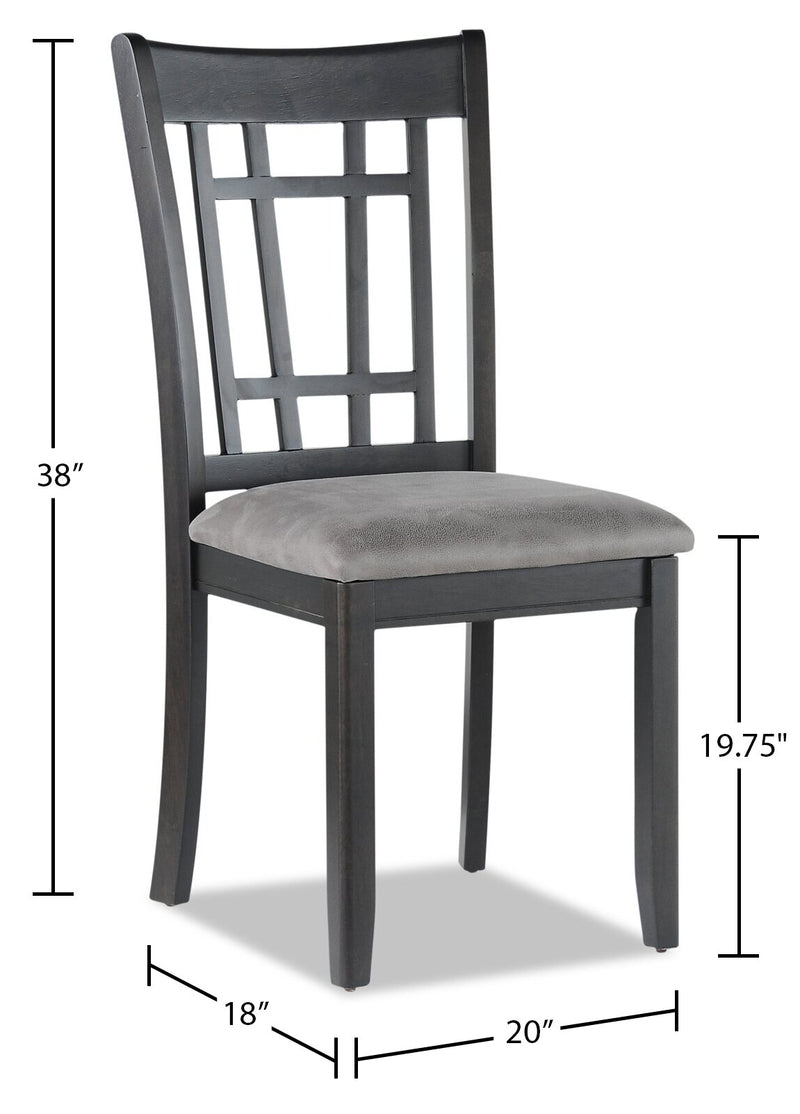 Dena Dining Chair GreyBrown The Brick