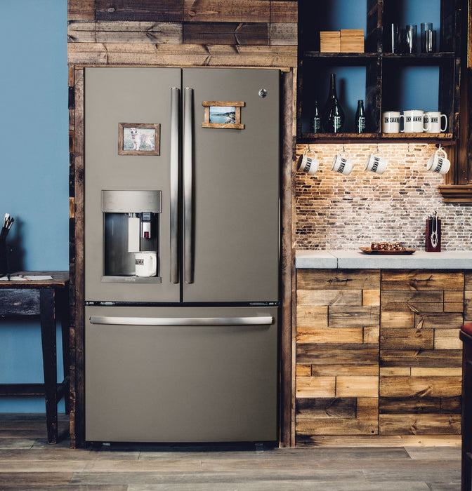 GE 27.7 Cu. Ft. French-Door Refrigerator with Keurig® K-Cup® Brewing System – PFE28PMKES