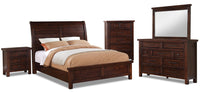 Sonoma 7-Piece Queen Bedroom Package - Dark Brown