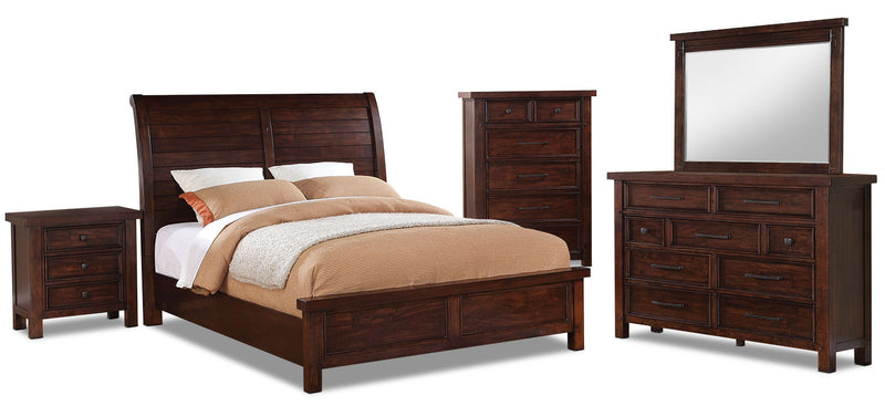 Sonoma 7-Piece Queen Bedroom Package - Dark Brown